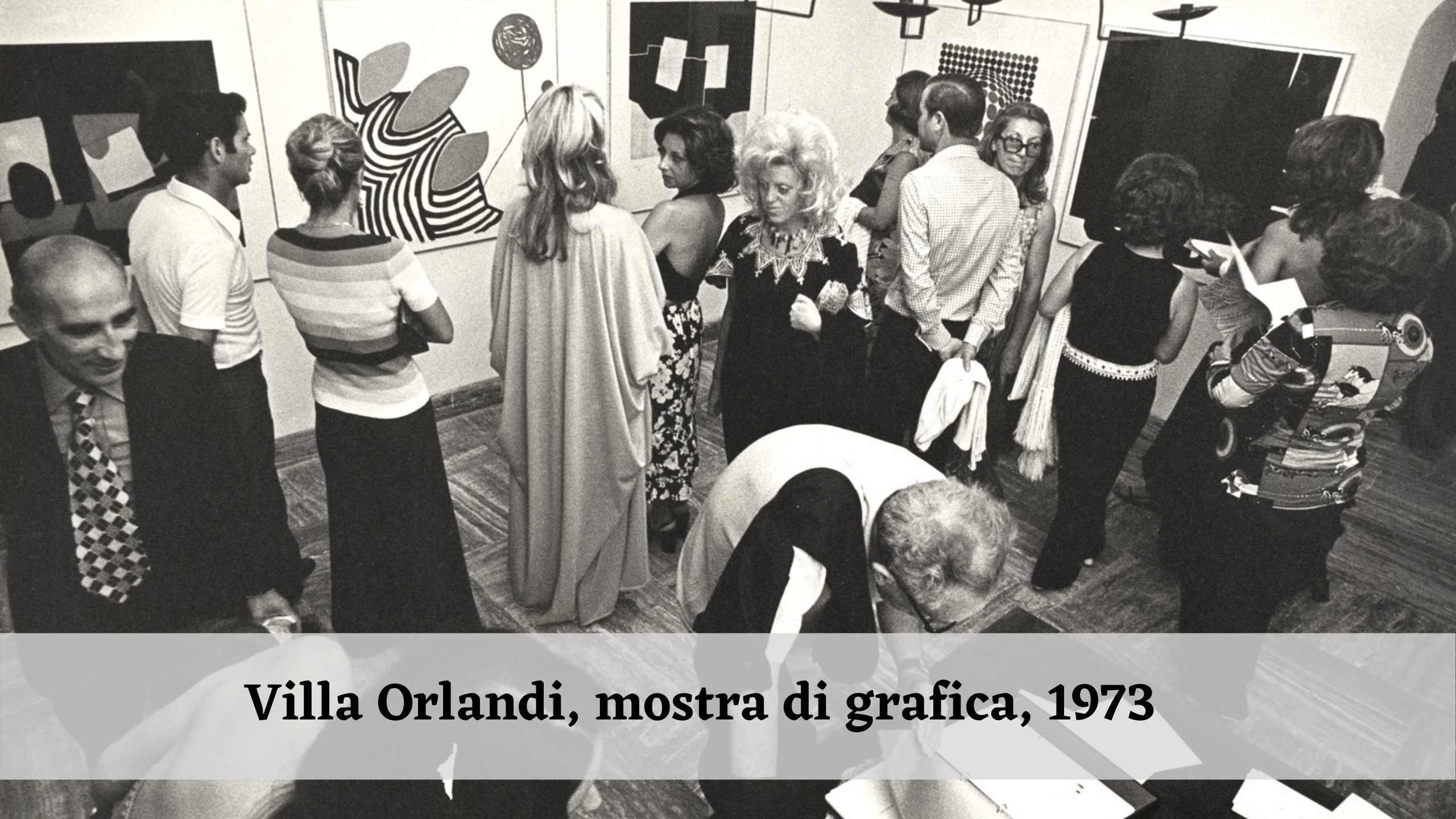 Villa Orlandi, mostra di grafica, 1973