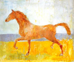 Anne Donnelly, "Cavallo in campo giallo", 2005